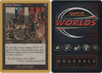 Snake Basket - Nicolas Labarre - 2000 ~ Lightly Played World Championship O MTG 