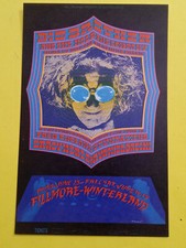 Big Brother And The HoLding CompanY BG124 BiLL Graham FiLLmore 1968 PoStcard