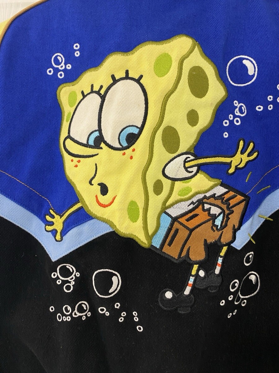 2006 Nickelodeon Jacket Youth XL Denim SpongeBob SquarePants