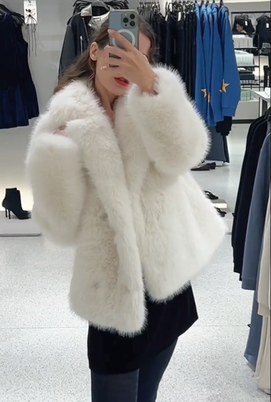 ZARA NEW WOMAN FAUX FUR JACKET ZW COLLECTION ALL SIZES REF