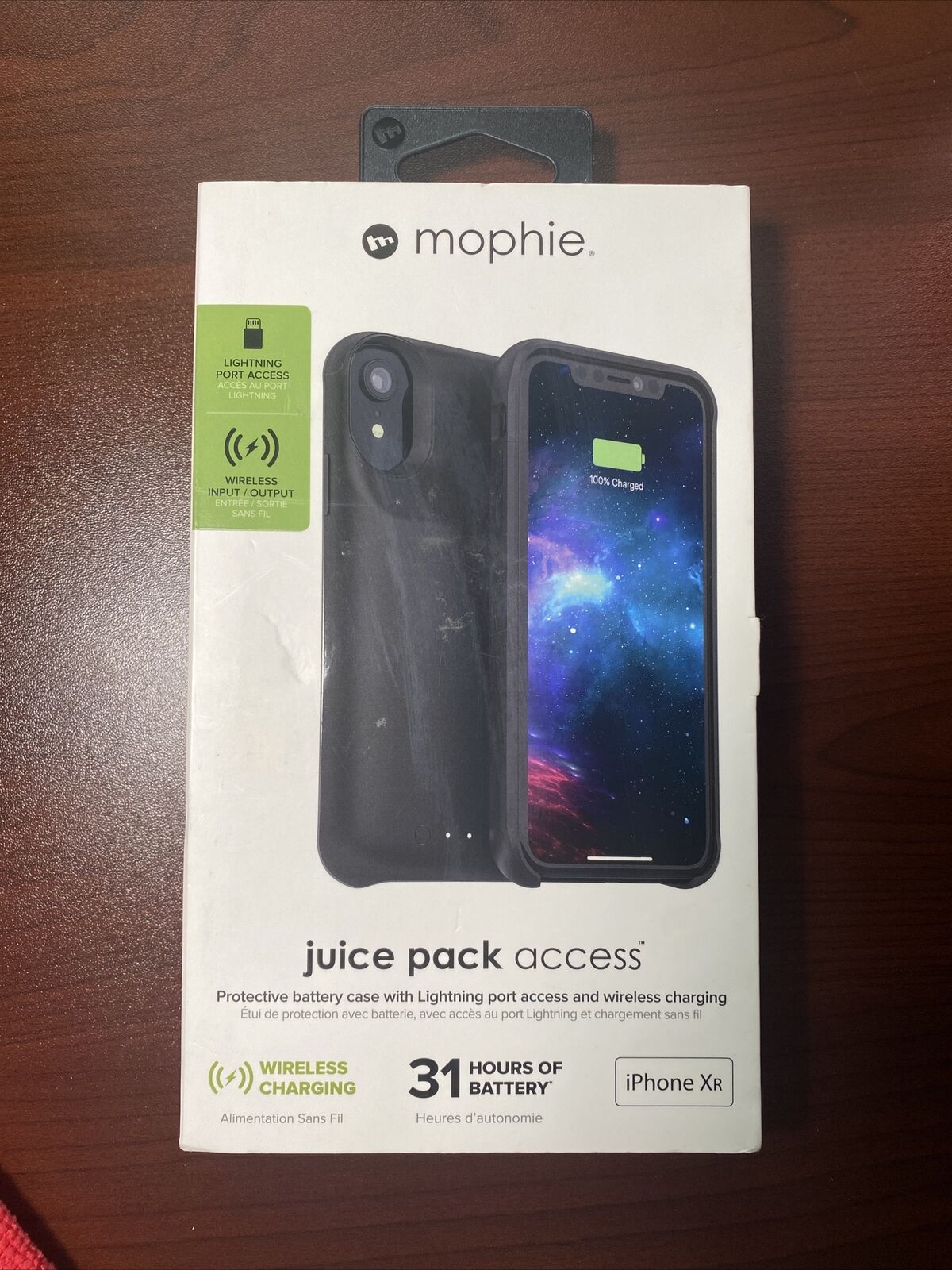 Mophie Juice Pack Access iPhone XR Battery Hard Case Cover - Red