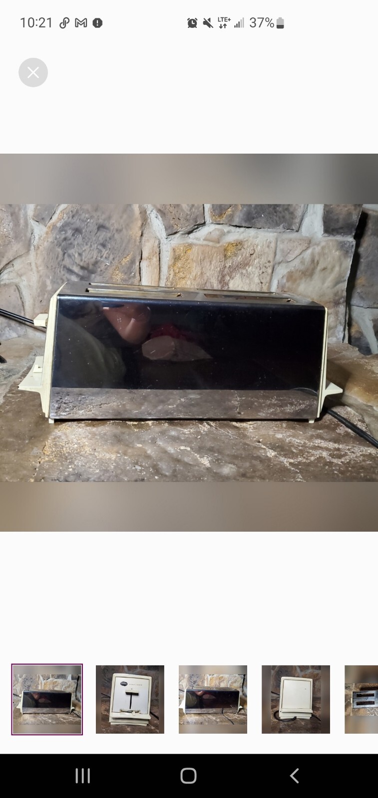 Vintage Sunbeam Chrome Automatic 4 Slice Toaster Model T-75 Tested And Working