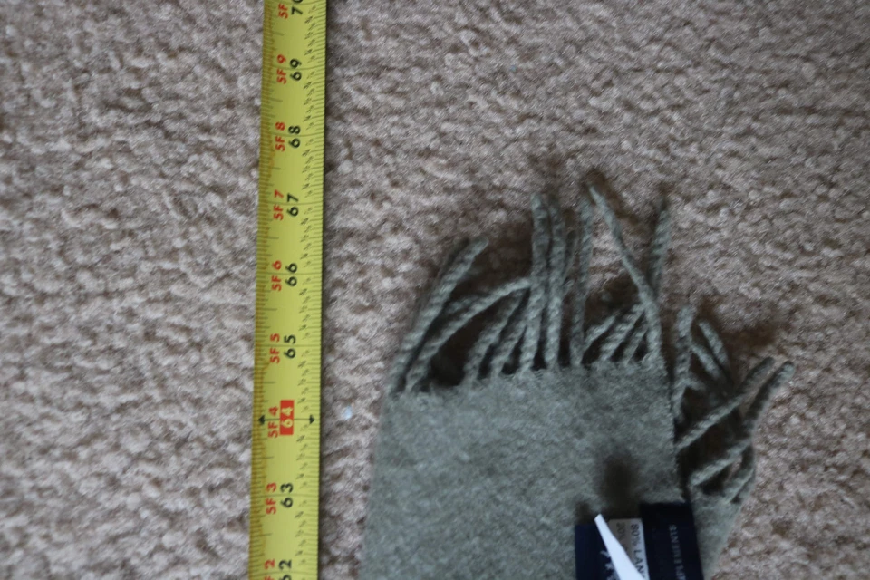 Bufanda verde Harmont & Blaine para hombre mezcla de lana talla longitud 67 pulgadas Foto 4 de 4