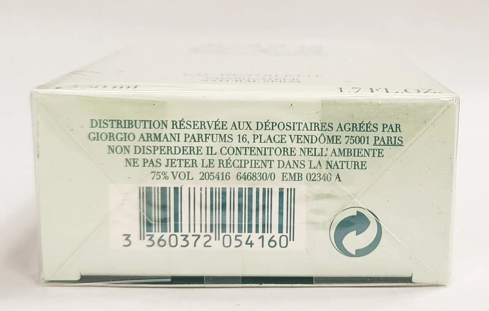 VINTAGE ACQUA DI GIO 50 ML FOR WOMAN GIORGIO ARMANI BATCH CODE UY045 AÑO 2003 - Imagen 2 de 3