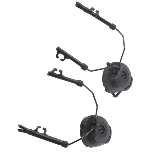 (Black)1 Pair Helmet Arc Rail Adapter Set For Peltor Comtac - Picture 3 of 23