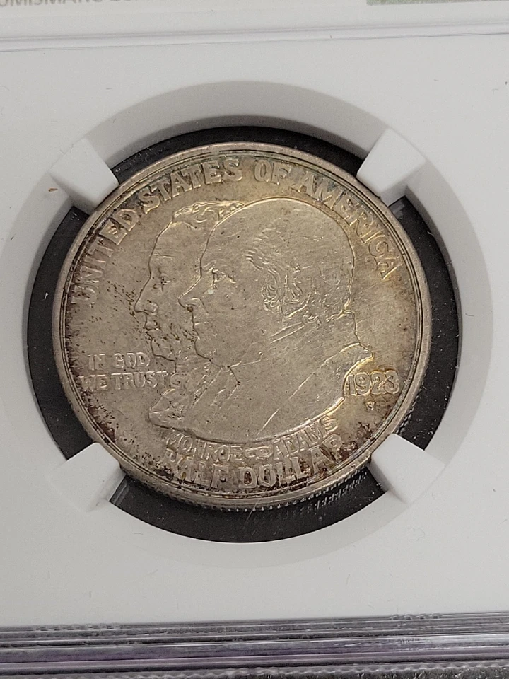 1923 S Monroe Commemorative Half Dollar 50C NGC UNC Details - Image 2 of 4