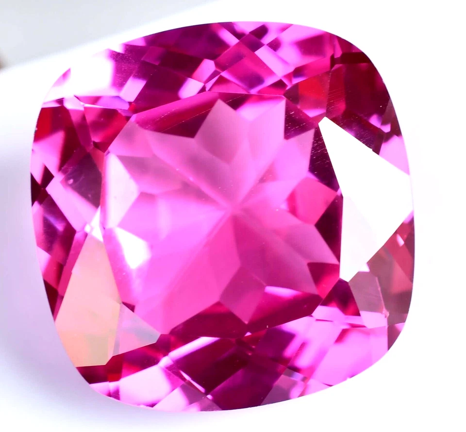 Flawless 98.40 Ct Natural Mogok Pink Ruby BIG-SIZE Certified Treated Gemstone - Image 4 of 4