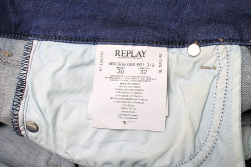 Replay Luz WX689 Hyperflex Jeans Damen W30/L32 Eng Stretch Denim Blau - Bild 7 von 11