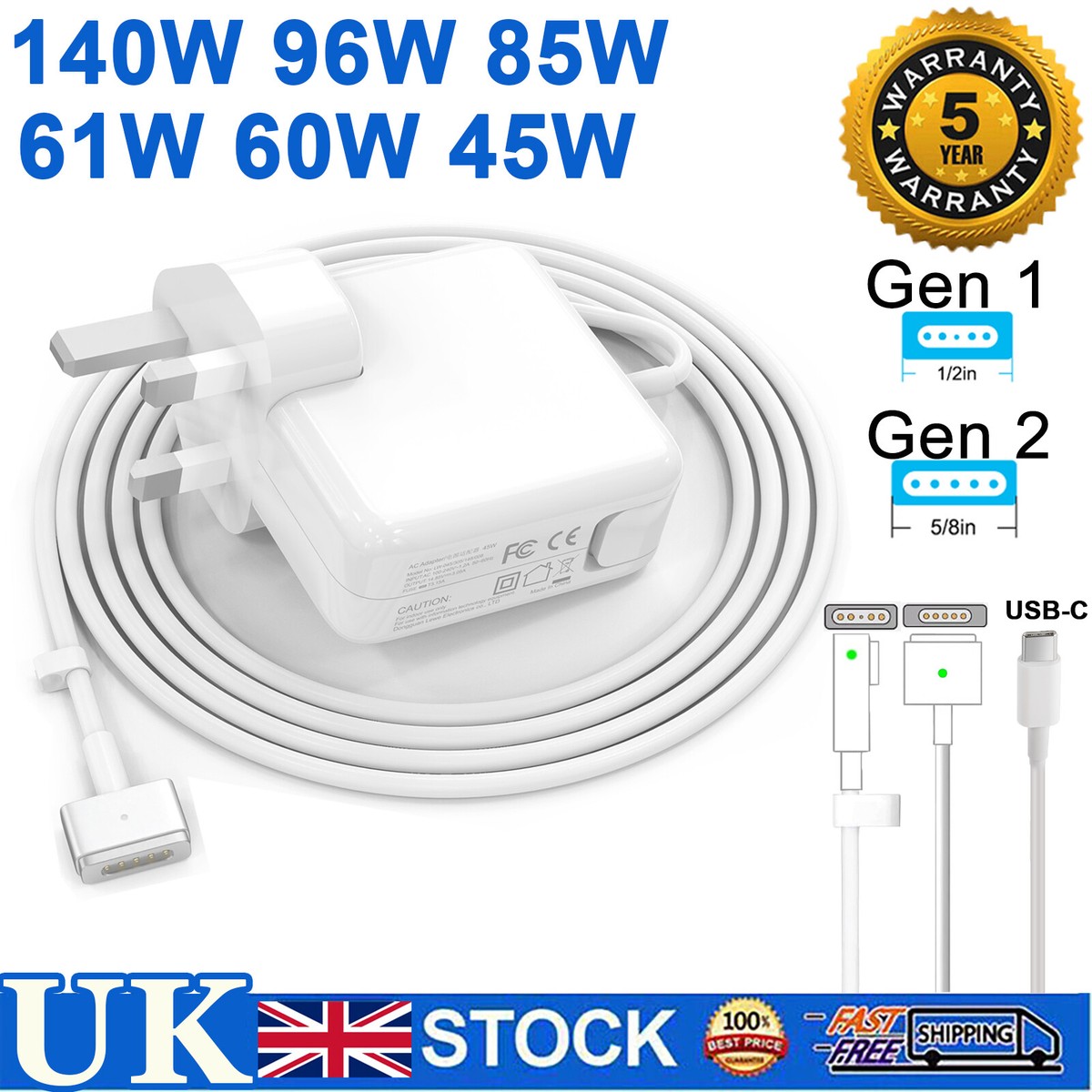 Usb C Macbook Pro 2009 Charger Power Adapter Charger For Apple