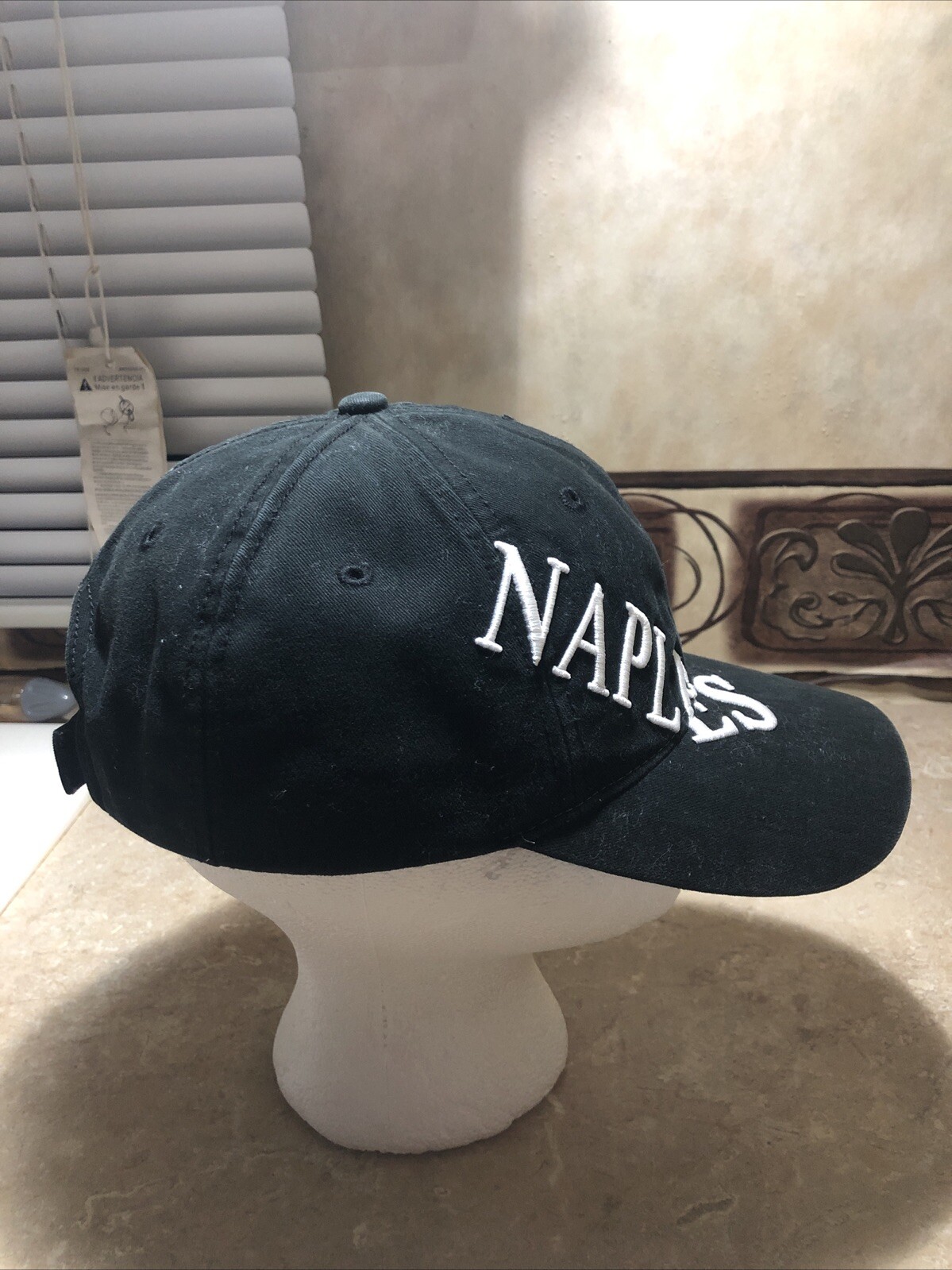Naples Baseball Cap/Hat Adjustable Strapback Embo… - image 4