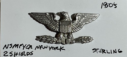 1950 US ARMY COLONEL EAGLE STERLING SILVER by MEYER - Picture 4 of 4