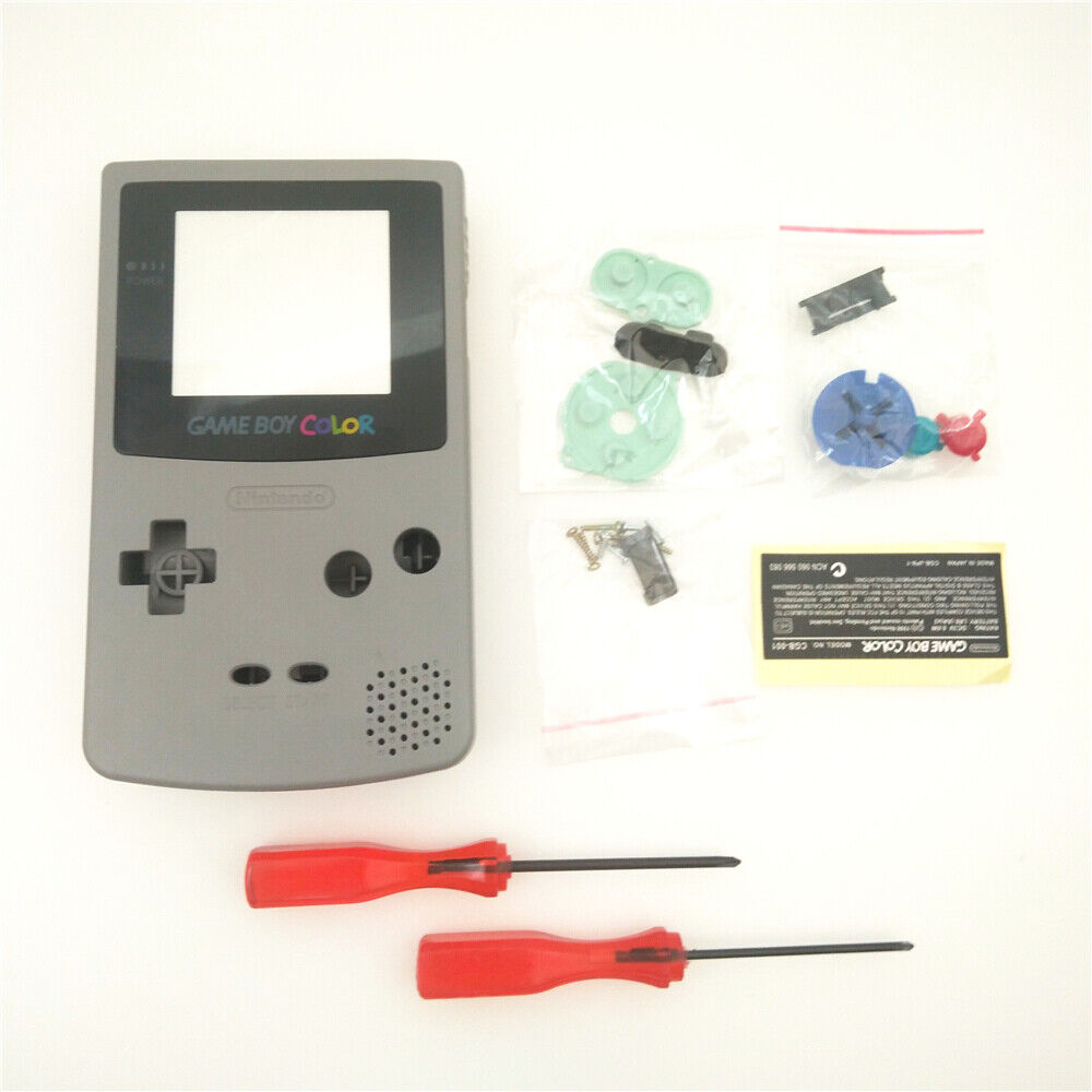 Aptitud Tener cuidado colisión Grey Housing Shell Case Mix Color Buttons for Game Boy Color Console | eBay