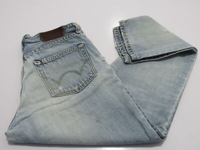 Edwin Damen Vintage Distressed Relax Straight MUM Jeans blau W26/L27 REF (M16012