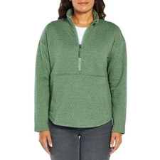 Eddie Bauer Ladies Quilted Half Zip Pullover