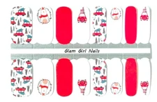 Christmas Trees Nail polish strips / Nail Wraps / Nail Stickers / Accent Nails