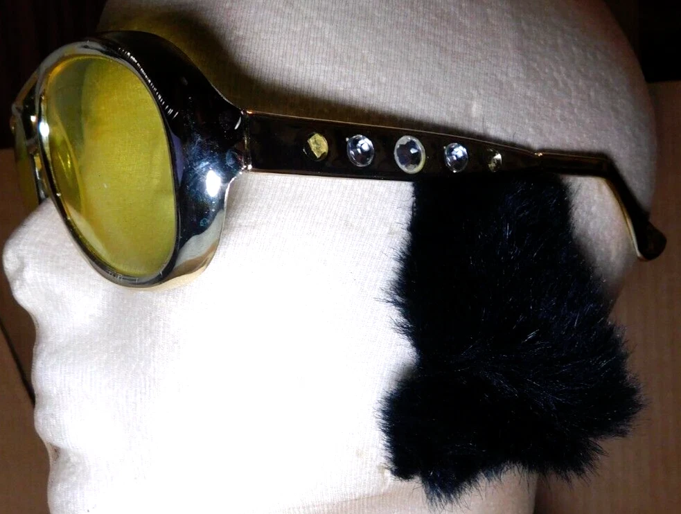 Amscan~Halloween World Rocker Glasses With Black Side Burns