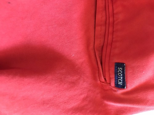 Pantalones chinos Scotch & Soda naranja W 33 L34 algodón Stuart informales rectos para hombre - Imagen 11 de 11