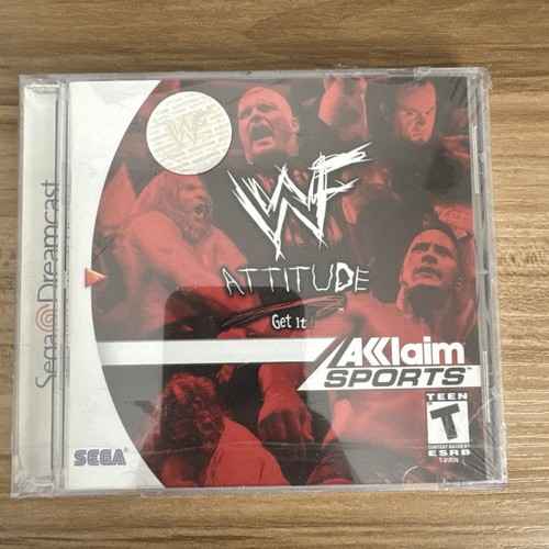 WWF WWE Attitude Brand NEW Factory Sealed Sega Dreamcast Wrestling Game - Picture 1 of 6