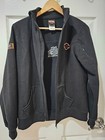 HARLEY DAVIDSON BLACK FULL ZIP LONG SLEEVE FLEECE JACKET WOMENS SIZE M — photo 2