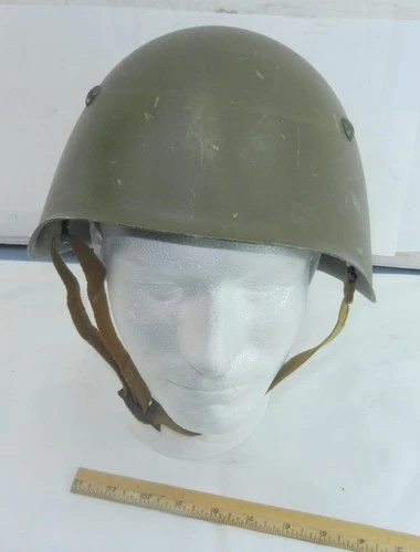 Original Italian WWII Army M-33 Combat Military Helmet w/ Liner WW2 Size 58 !