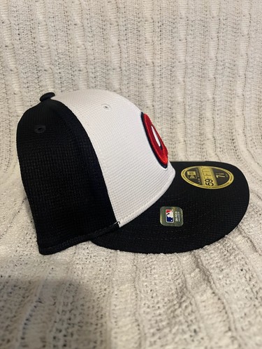 New Era Atlanta Braves Batting Practice Low Profile 59fifty Curved Hat Sz 7-1/8 - Picture 2 of 6
