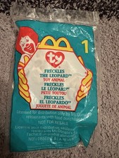 McDonald  s TY Teenie Beanie Babies Freckles the Leopard 1999 New 