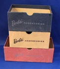 Vintage BARBIE ACCESSORIES DRAWERS from 1961 Black Ponytail Wardrobe Trunk Case