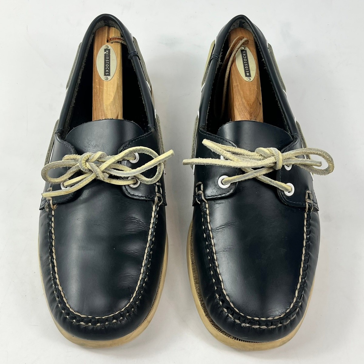Brooks Brothers Leather Deck Boat Shoes Mens Casual Nautical