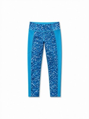 Under Armour 3/4 Kompressionsleggings Damen UK 8 blau Kraftstation