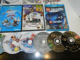Lot of 16 Video Games Nintendo Wii / Wii U  Gamecube Sega Dreamcast AS-IS Untest
