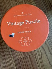 1000 Piece Jigsaw Puzzle Cavallini Co Vintage Cocktail Time With Recipes