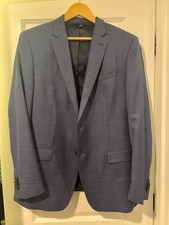 Banana Republic Men’s blue Wood Full Suit 44R Jacket 34 X 30” Pants - NWOT