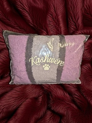NEW Kashwere Luxury Travel Set - Woodrow Stripe Throw Blanket & Pillow Bed - NIB