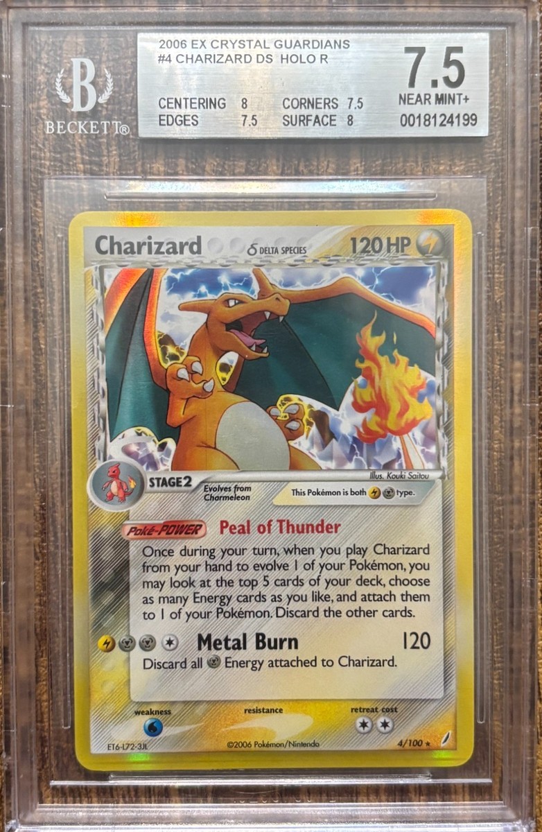2006 Ex Crystal Guardians Charizard Delta Species Holo 4/100 BGS