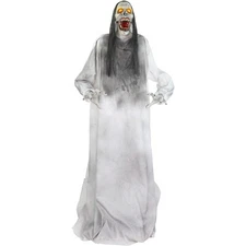 Haunted Hill Farm 5.9 ft. Animatronic Lurching Woman by Tekky, Halloween Anim...