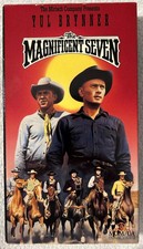 The Magnificent Seven VHS, 1991, 1960 Film Yul Brynner VG Tested