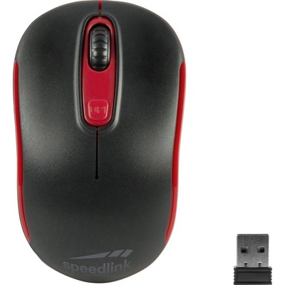 SpeedLink CEPTICA Maus Funk Optisch Schwarz, Rot 3 Tasten 1600 dpi