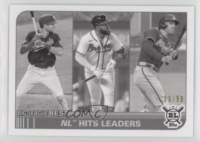 2021 Topps Big League Best Black & White 39/50 Marcell Ozuna Freddie Freeman 1u6