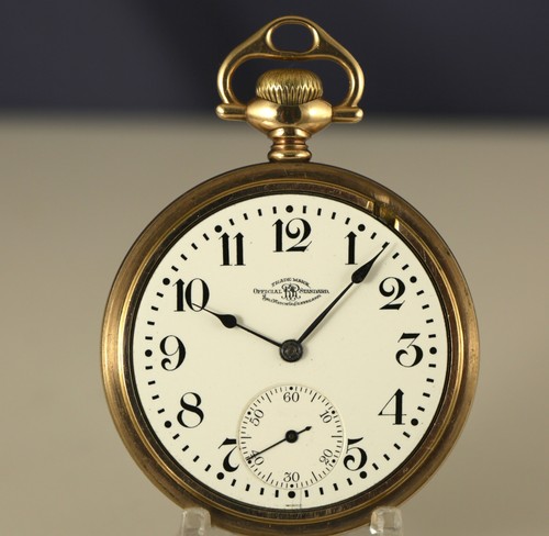 MUY BUEN EJEMPLO ~ ~ 16s Ball Waltham - Estándar Oficial Ferroviario ~ Reloj Bolsillo 21j - Imagen 3 de 11