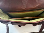 Brown Men's Messenger Bag Shoulder Strap Zip & Buckle Flap Pockets Solid — photo 3