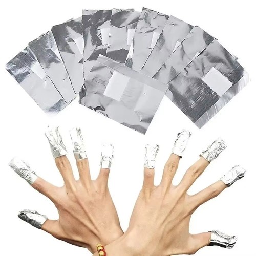 50/100pcs DIY Nail Care Nail Polish Wrap Aluminum Gel Nail Polish Remover