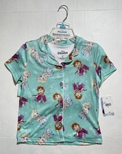 NWT Girl  s Disney Frozen 2 Piece Set Pajamas Teal - Size 8 - FREE SHIPPING