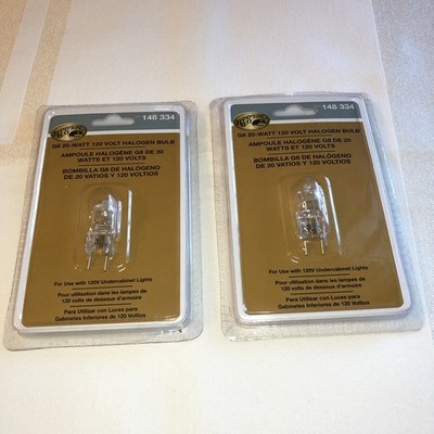 Hampton Bay 20w 120v 2-Pin Under Cabinet Light Bulb 148334 2Pcs