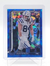 TYLER WARREN 2025 TOPPS CHROME SAPPHIRE ROOKIE #346 COLTS E Q4705