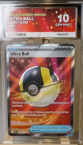 Pokémon TCG Ascended Heroes Ultra Ball Secret Rare Ace 10