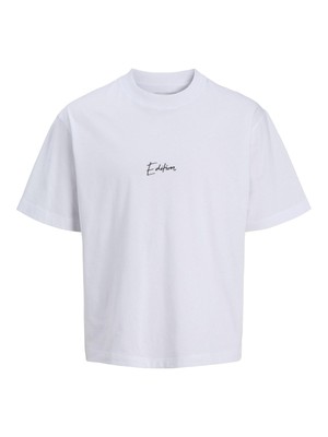 JACK & JONES Jcodynamic Script Tee SS Crew Neck, Weiß, XS Herren-XS