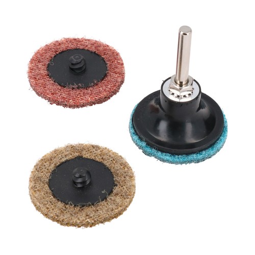 30 x Mixed Grit Type R Roloc Conditioning Quick Change Sanding Discs + Arbor - Picture 9 of 14