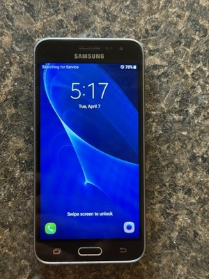 Samsung Galaxy J3 Black Android Smartphone 5.0in Wi-Fi Bluetooth 5MP Camera