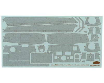 Tamiya 1/35 German King Tiger Production Turret Tank Zimmerit Coating Sheet