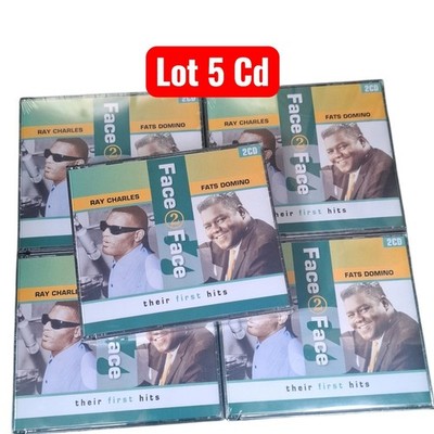 Set 5 Boxen Ray Charles & Fats Domino Face 2 Face 2CD Neu Blister